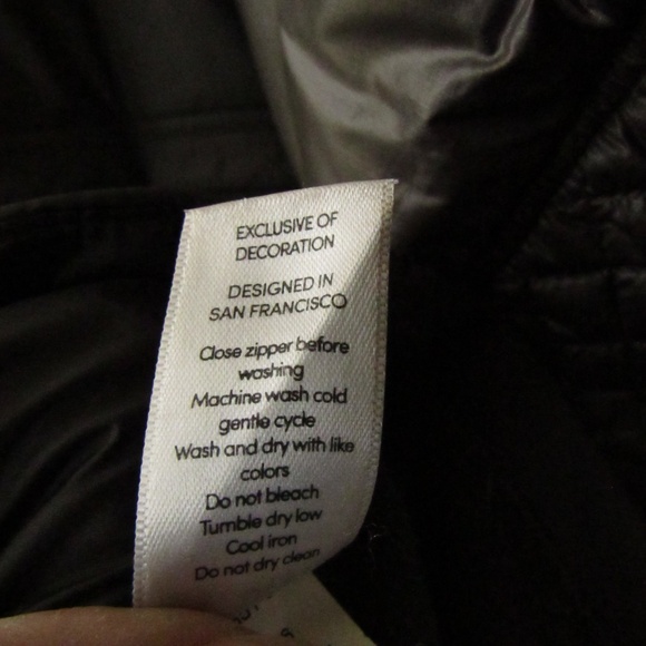 Athleta Dark Gray Stretch Sides Quilted Accent Hooded Jacket Women's M - Picture 13 of 16